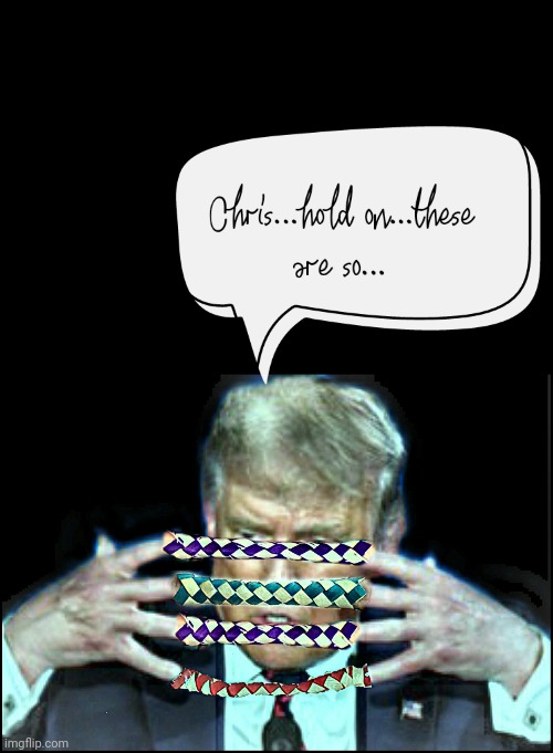 CHINESE FINGER TRAP | image tagged in trump,debate,biden,chris wallace,keep america great | made w/ Imgflip meme maker