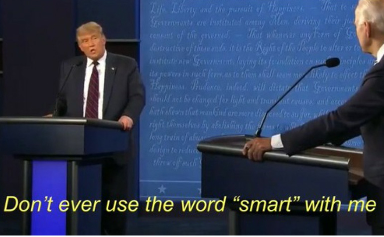 High Quality Don't ever use the word "smart" with me Blank Meme Template