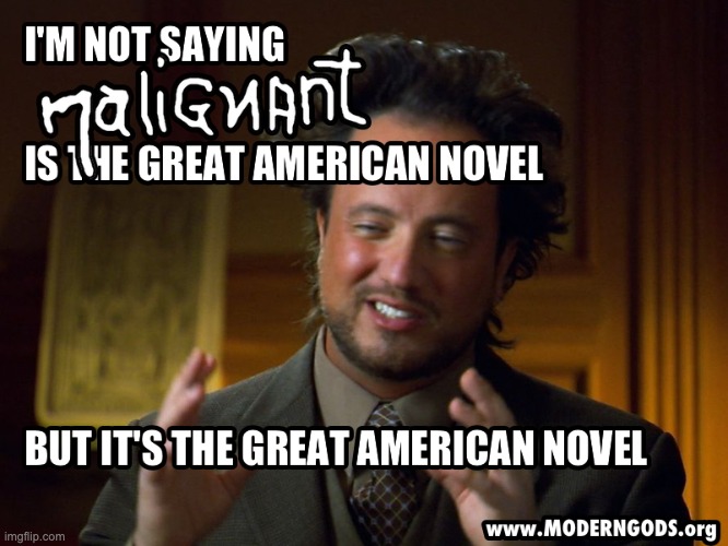 Great 'Merican Novel: Malignant | image tagged in books,science,science fiction,offensive,evolution,dark humor | made w/ Imgflip meme maker