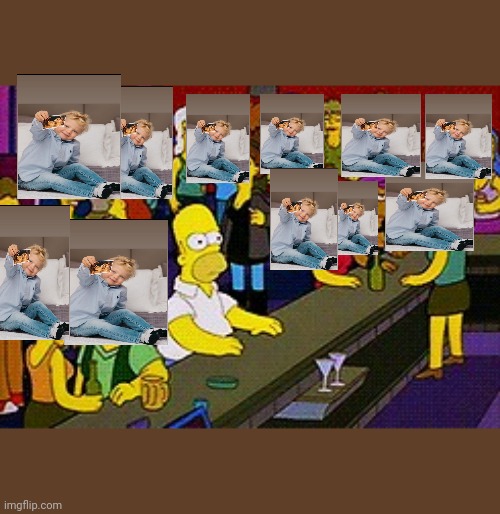 Homer In Bar Meme Template