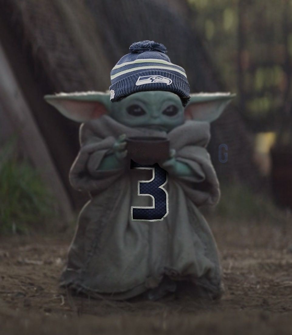 Seahawks Baby Yoda Blank Meme Template