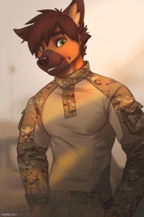 Military furry | made w/ Imgflip meme maker