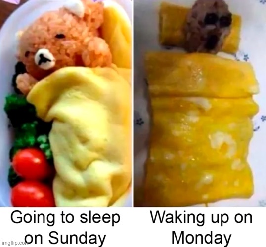Frick mondays | image tagged in funny,food | made w/ Imgflip meme maker