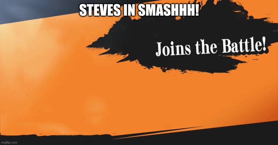 Smash Bros. | STEVES IN SMASHHH! | image tagged in smash bros | made w/ Imgflip meme maker