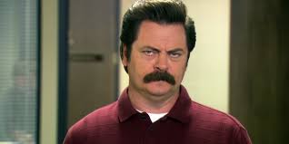 High Quality seriously ron swanson Blank Meme Template