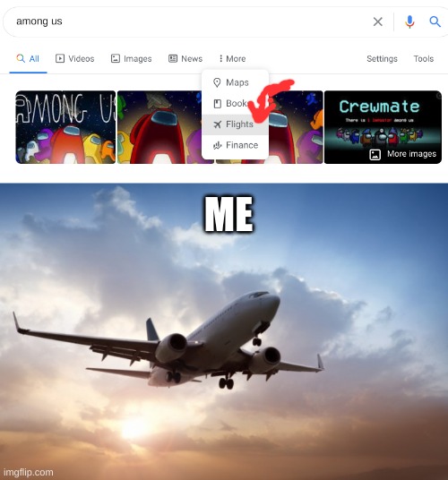 ME | image tagged in air plane,memes,ship-shap,please get me frontpage | made w/ Imgflip meme maker