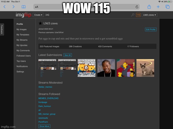 WOW 115 | made w/ Imgflip meme maker