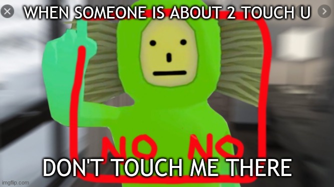 DON'T TOUCH ME | WHEN SOMEONE IS ABOUT 2 TOUCH U; DON'T TOUCH ME THERE | image tagged in no no square,funny memes | made w/ Imgflip meme maker
