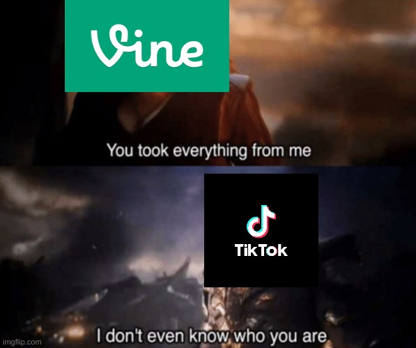 You took everything from me - I don't even know who you are | image tagged in you took everything from me - i don't even know who you are,tik tok,vine | made w/ Imgflip meme maker