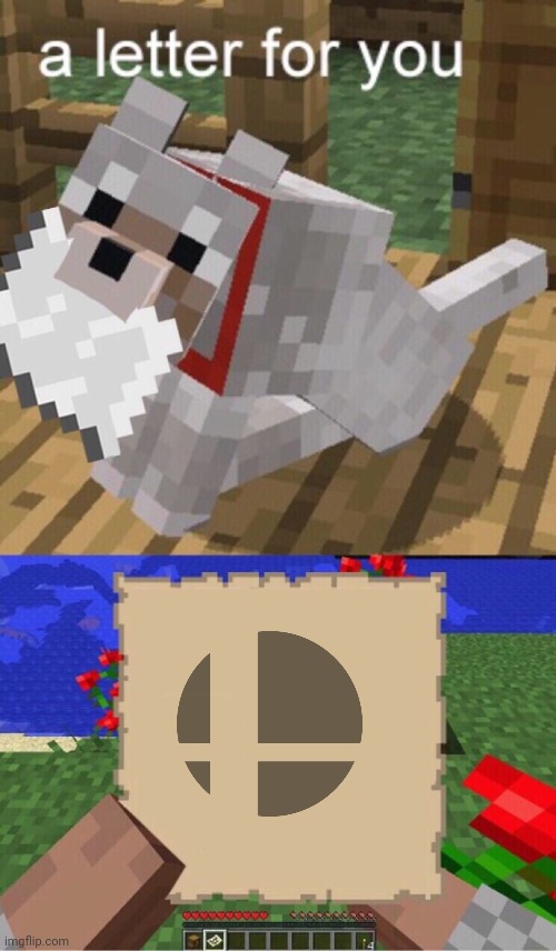 I, for one am glad Steve is finally in Smash | image tagged in minecraft mail,steve in smash,minecraft steve,minecraft,smash bros,herobrine | made w/ Imgflip meme maker