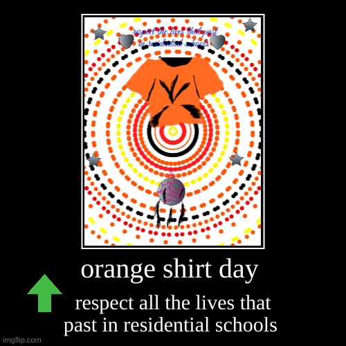 orange shirt day | image tagged in funny,demotivationals | made w/ Imgflip demotivational maker