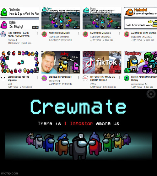 Crewmate There Is One Imposter Among Us | image tagged in among us,tik tok,tiktok,crewmate,crewmate there is one imposter among us | made w/ Imgflip meme maker