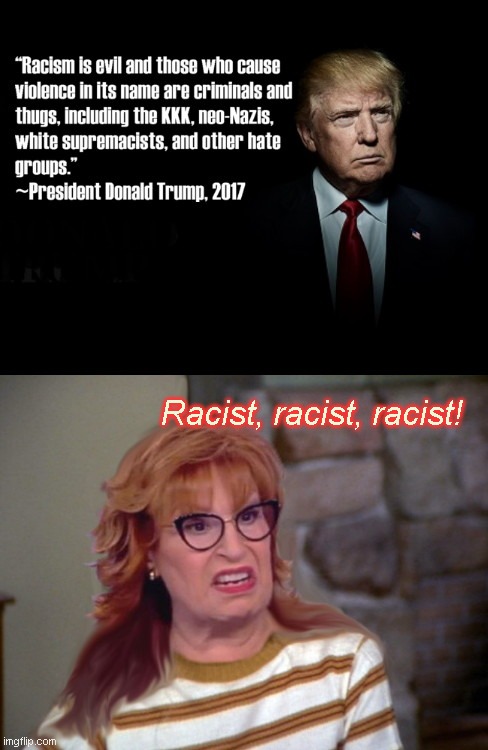 Like all liberal sheep Joy Behar releases her inner Jan Brady after first Trump-Biden debate | Racist, racist, racist! | image tagged in joy behar,donald trump,liberal lies,white supremacy,false accusations of racism,marcia marcia marcia | made w/ Imgflip meme maker