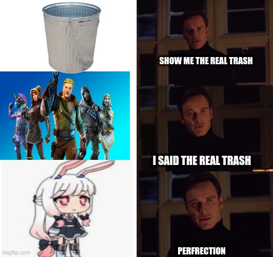 the facts from the meme kings | SHOW ME THE REAL TRASH; I SAID THE REAL TRASH; PERFRECTION | image tagged in perfection | made w/ Imgflip meme maker