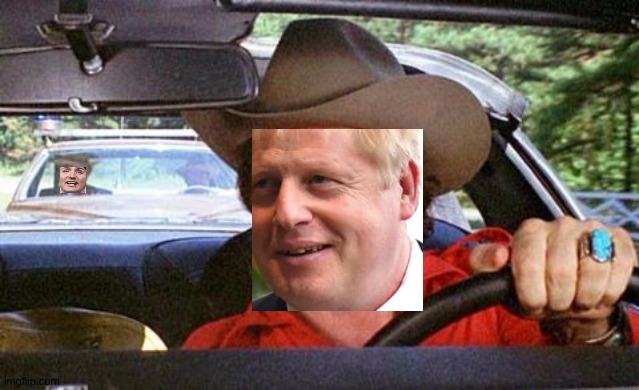 image tagged in go boris,back boris uk,left exit 12 off ramp,boris goes bandit,uk,go bandit | made w/ Imgflip meme maker