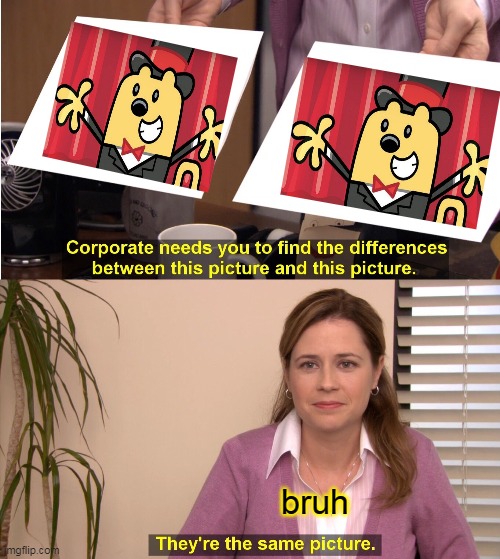They da same picture | bruh | image tagged in memes,they're the same picture | made w/ Imgflip meme maker