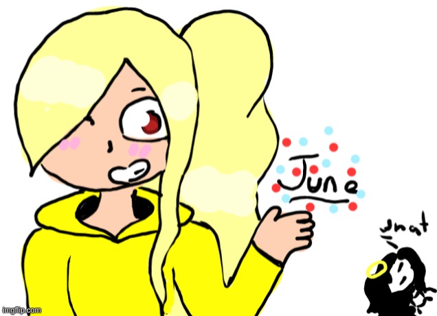 Lily (Lily_Faith) and my OC June (last one for the project, I pRoMiSe) | made w/ Imgflip meme maker