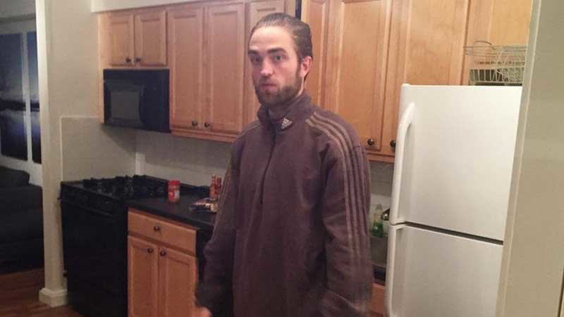 High Quality Robert Pattinson in a tracksuit Blank Meme Template
