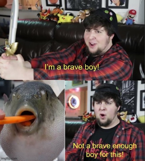 im a brave boy | image tagged in im a brave boy | made w/ Imgflip meme maker