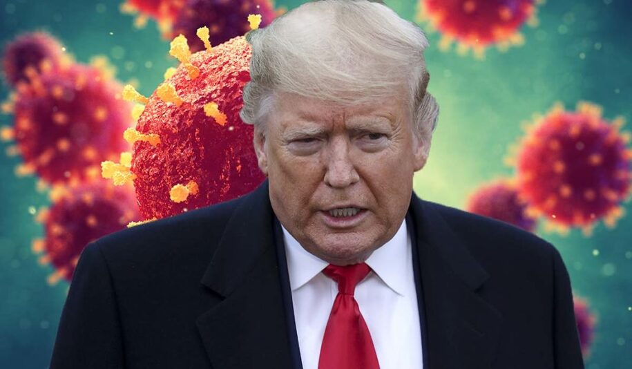 Trump with Coronavirus Blank Meme Template