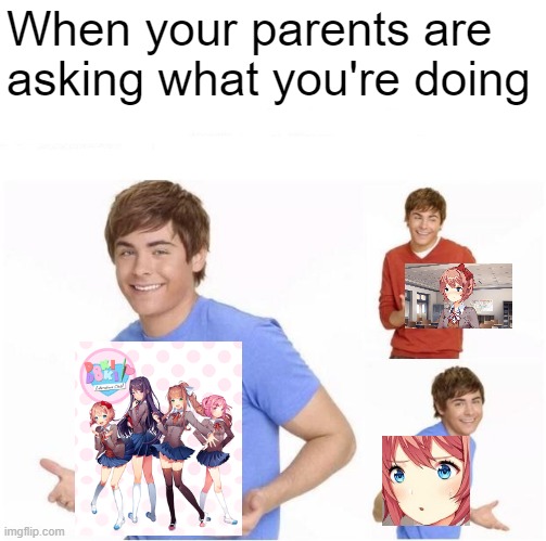 But they don't know the horror hidden inside | When your parents are asking what you're doing | image tagged in when your parents ask | made w/ Imgflip meme maker