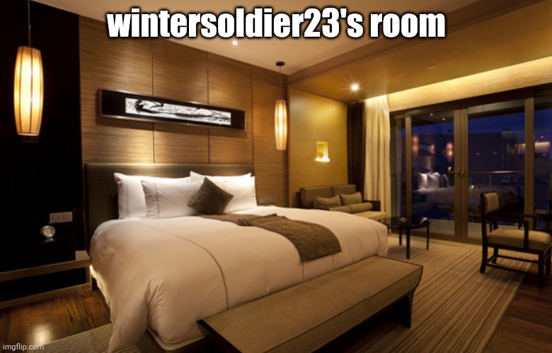 Hotel room | wintersoldier23's room | image tagged in hotel room | made w/ Imgflip meme maker
