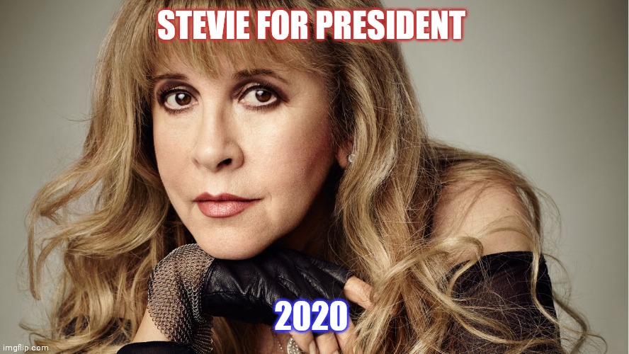 Stevie Nicks | STEVIE FOR PRESIDENT; 2020 | image tagged in stevie nicks | made w/ Imgflip meme maker
