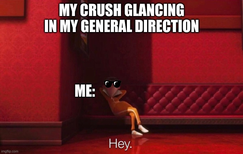 Vector | MY CRUSH GLANCING IN MY GENERAL DIRECTION; ME: | image tagged in vector | made w/ Imgflip meme maker