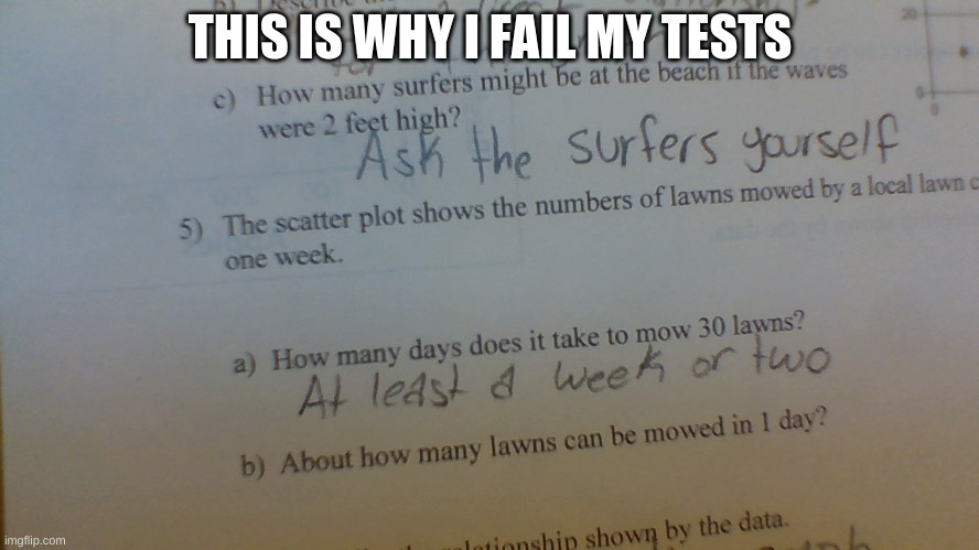 this is why i fail my tests | THIS IS WHY I FAIL MY TESTS | image tagged in homework,funny memes | made w/ Imgflip meme maker
