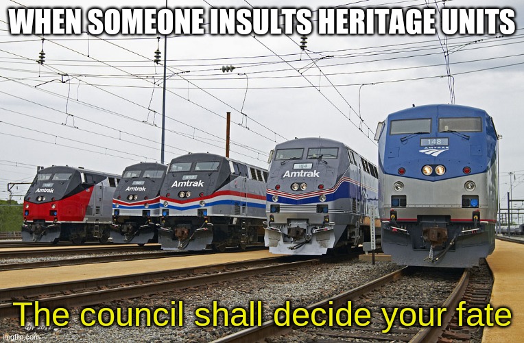 The council shall decide your fate (AMTK) | WHEN SOMEONE INSULTS HERITAGE UNITS | image tagged in the council shall decide your fate amtk | made w/ Imgflip meme maker