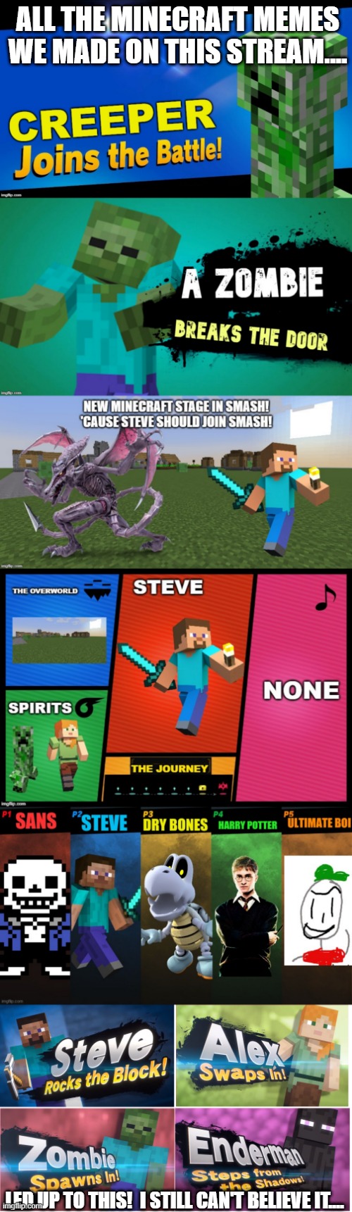 Minecraft super smash bros memes,imgflip