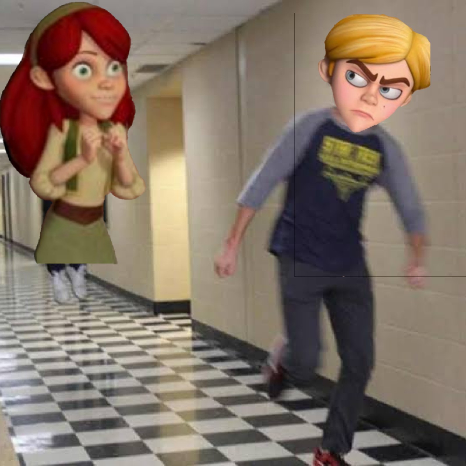 High Quality Prince John Running From Elenor's Sprit Blank Meme Template