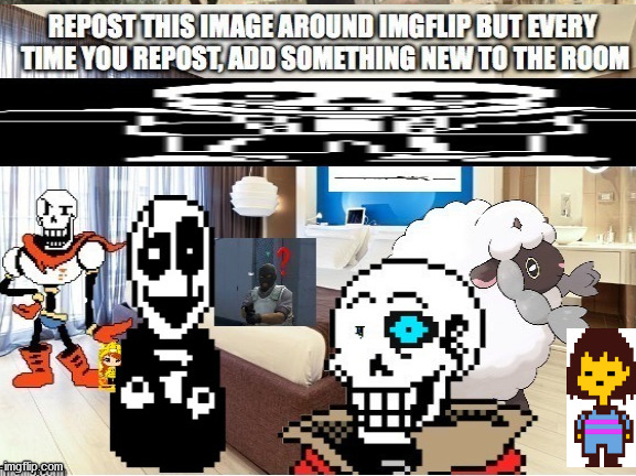 This is a repost. | image tagged in undertale,add some random crap,oh wow are you actually reading these tags | made w/ Imgflip meme maker