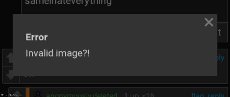I was trying to make a comment, and it kept saying this | made w/ Imgflip meme maker