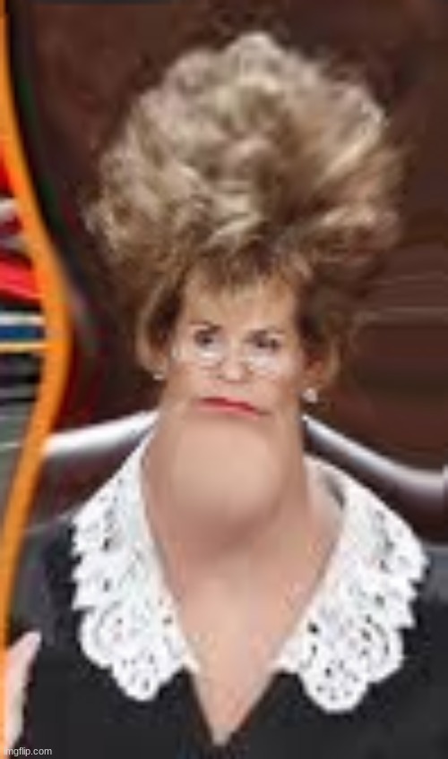 Ok, so i used photoshop to make this weird image of judge judy. This is a new template i made. Feel free to use it :) | image tagged in judge judy,yeah this is big brain time,free stuff | made w/ Imgflip meme maker