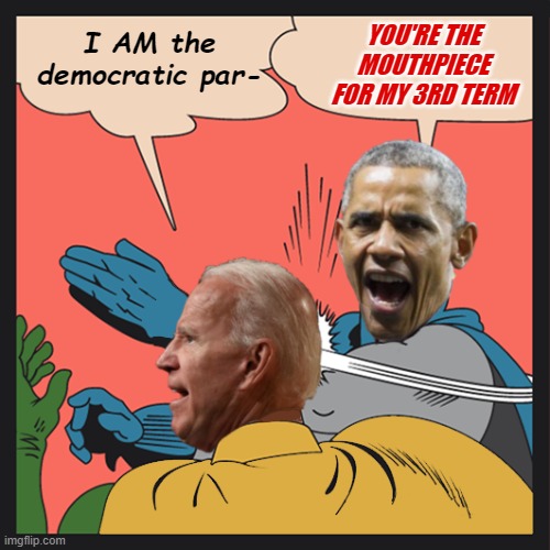 I AM the democratic par- YOU'RE THE MOUTHPIECE FOR MY 3RD TERM | made w/ Imgflip meme maker