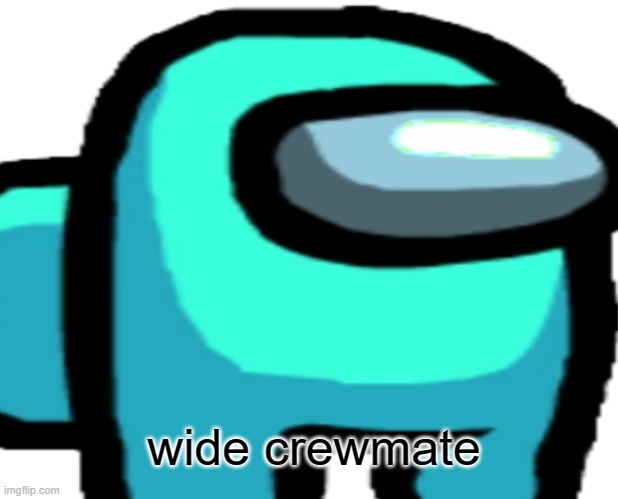 wide crewmate | wide crewmate | image tagged in among us,gaming | made w/ Imgflip meme maker