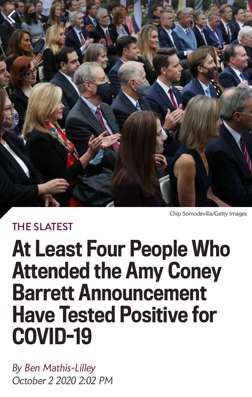 Amy Coney Barrett Covid party Blank Meme Template