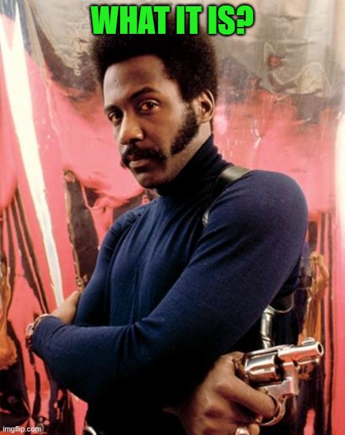 Shaft | WHAT IT IS? | image tagged in shaft | made w/ Imgflip meme maker