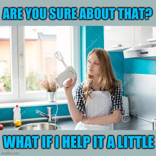 ARE YOU SURE ABOUT THAT? WHAT IF I HELP IT A LITTLE | made w/ Imgflip meme maker