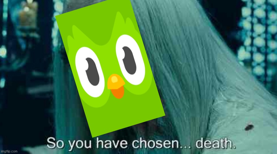 So you have chosen death | image tagged in so you have chosen death | made w/ Imgflip meme maker