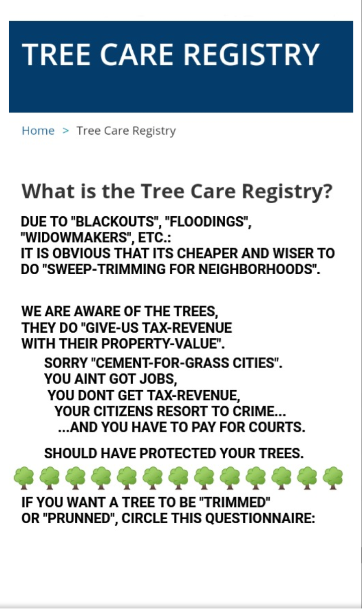 Website-Registry Tree-Trimming Blank Meme Template