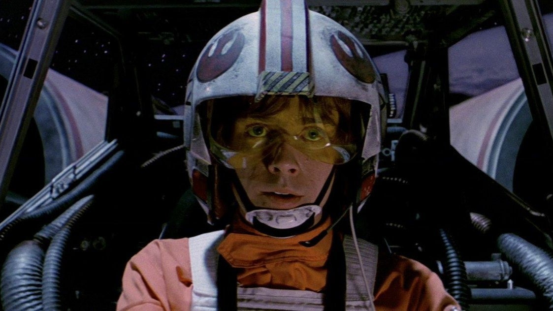 Luke Skywalker x-wing Death Star episode iv Blank Meme Template