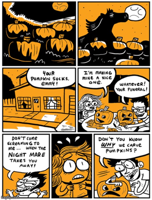 Carving pumpkins comic | image tagged in comics/cartoons,comics,pumpkins,pumpkin | made w/ Imgflip meme maker