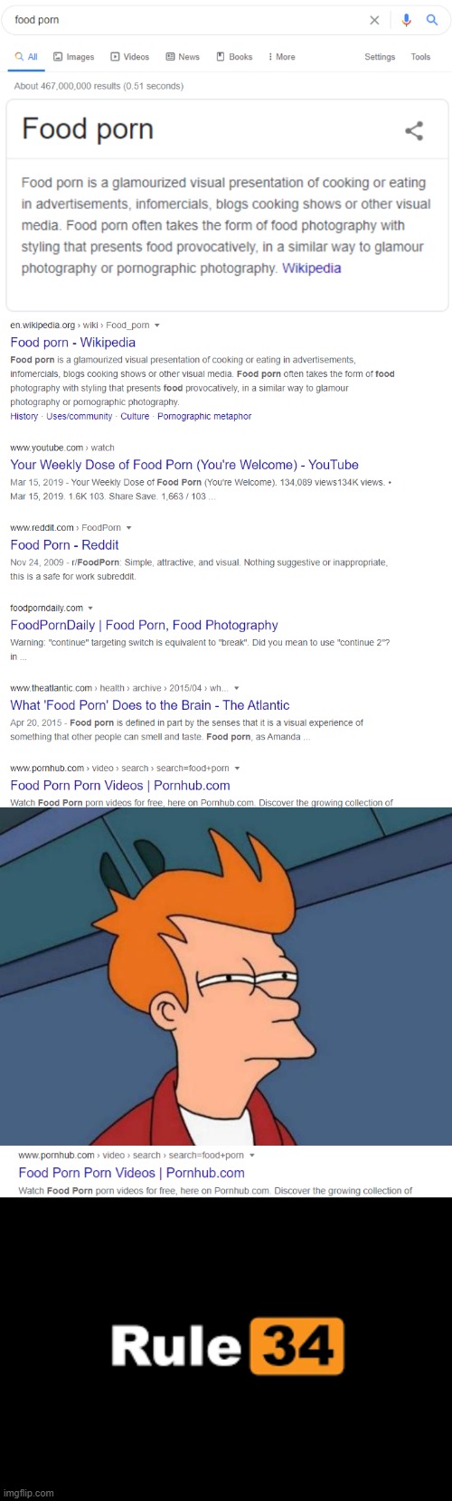 If it exists, there's porn of it. | image tagged in memes,futurama fry | made w/ Imgflip meme maker