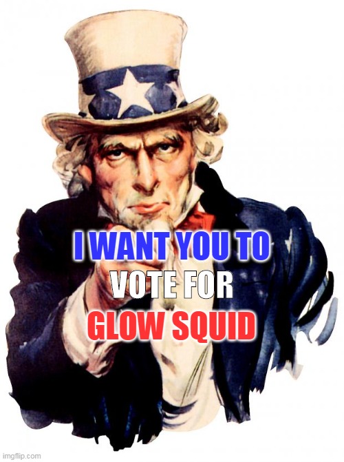 you know the rules, and so do I | VOTE FOR; I WANT YOU TO; GLOW SQUID | image tagged in i want you for us army | made w/ Imgflip meme maker