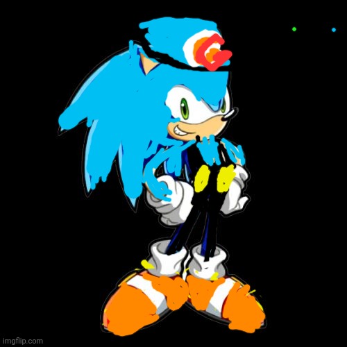 Gameslayer as sonic | image tagged in memes,you're too slow sonic,funny | made w/ Imgflip meme maker