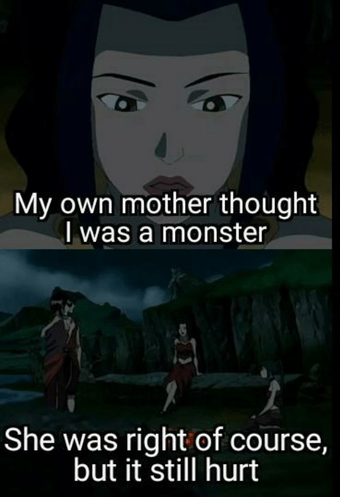 High Quality My Own Mother Thought I Was A Monster Azula Blank Meme Template