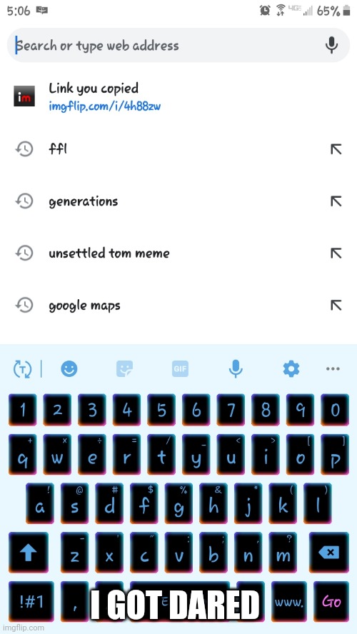 I GOT DARED | image tagged in sad | made w/ Imgflip meme maker
