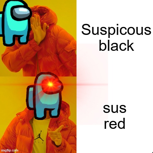 cyans be like | Suspicous black; sus red | image tagged in among us,among us blame | made w/ Imgflip meme maker